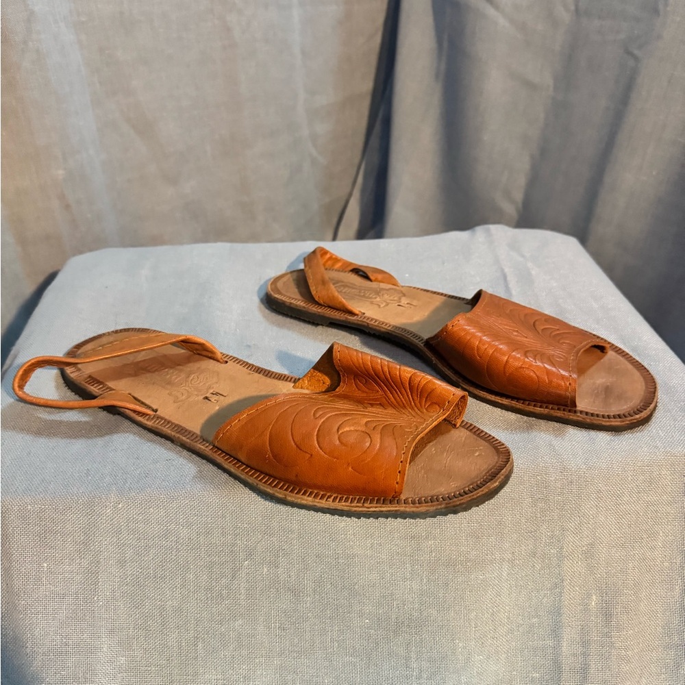 Brown Leather Sandals
